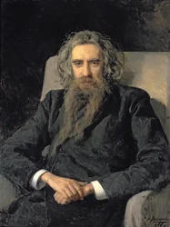 Porträt von Vladimir Sergeyevich Solovyov (1853-1900), 1895